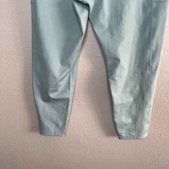 Girlfriend Collective Light Blue High-Waisted Side Pocket Active Leggings XXL - Picture 4 of 9